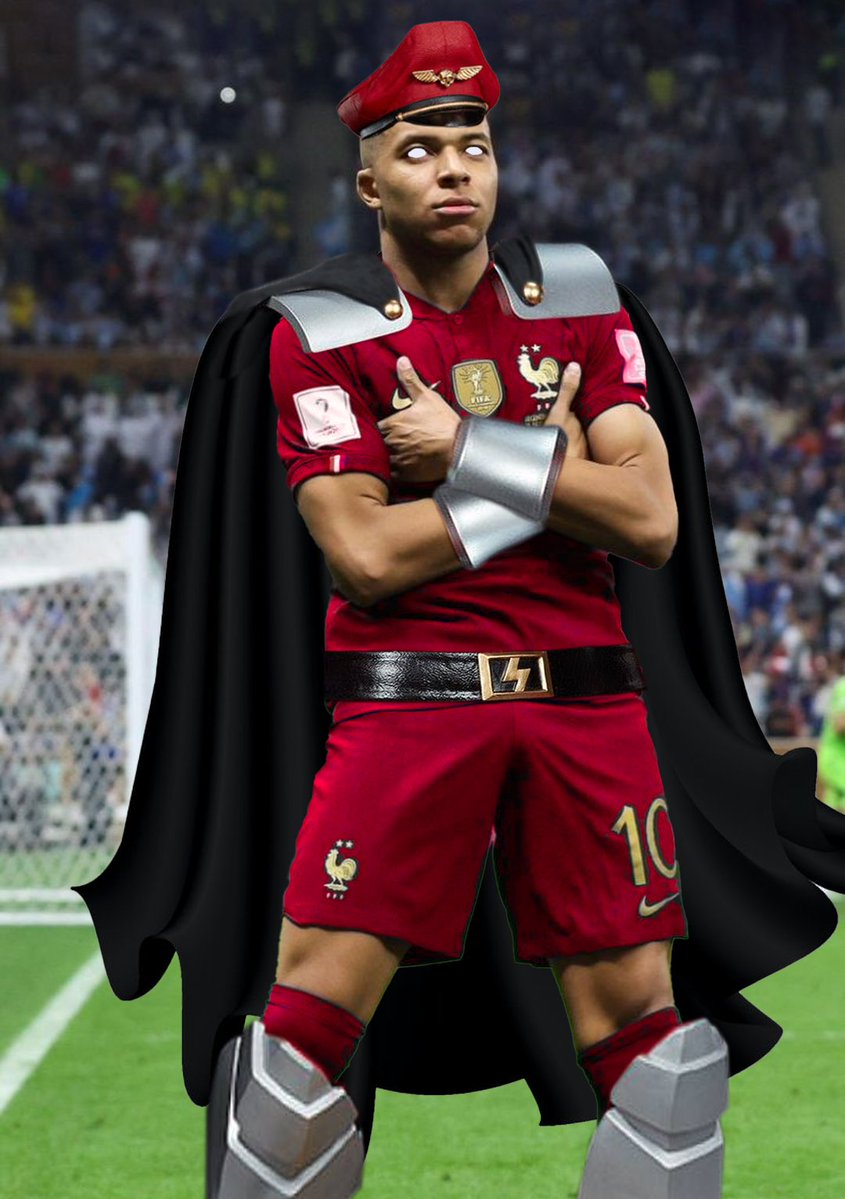 Murdoink's tweet photo. Mbappé M. Bison https://t.co/eHHUViCumX