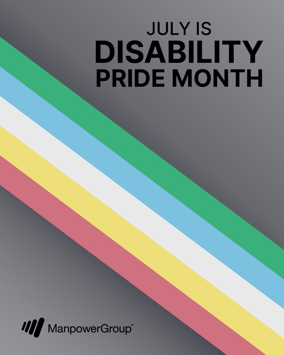 Experis_US's tweet photo. July is #DisabilityPrideMonth—a time to celebrate the voices, achievements &amp; impact of people with disabilities. At #ManpowerGroup, we’re committed to building a workplace where everyone can thrive. https://t.co/Pr017wLRhh