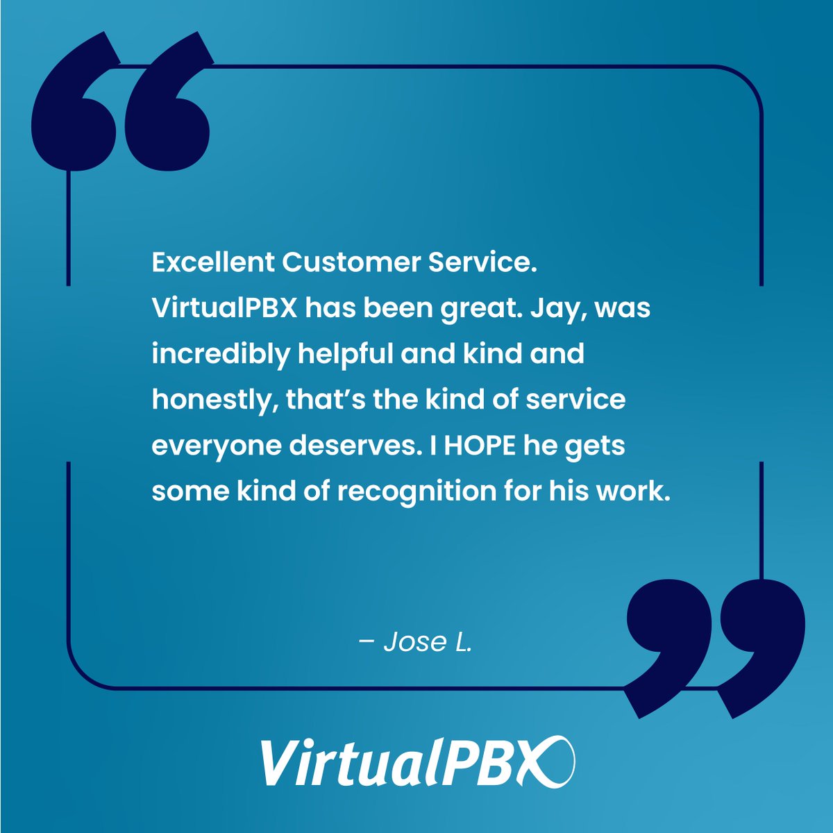 VirtualPBX's tweet photo. Jay, if you're reading this, consider yourself recognized.

And to our customer: thank you.

We love hearing shoutouts like this because great service doesn't happen by accident. It's the result of people who genuinely care, take the time to help, and show up for customers day after day.

We're proud of Jay, grateful for your kind words, and lucky to work with customers like you.

#VirtualPBX #customerexperiencewins