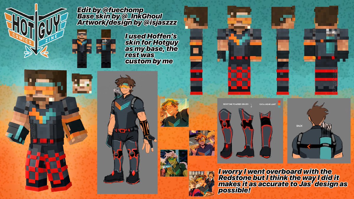 fuechomp's tweet photo. Made this skin of @isjaszzz Hotguy design a few months ago!! 🏹
@HotGuyComicZine #HGCZ https://t.co/Pxol4mqvgw