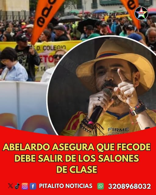 Mariano_OspinaP's tweet photo. Abelardo asegura que Fecode debe salir de los salones de clase
El presidente electo Abelardo de la Espriella aseguró que el sistema educativo colombiano necesita una transformación de fondo y afirmó que Fecode debe salir de las aulas para dar paso a un nuevo modelo de formación.
Según explicó, su propuesta estará enfocada en fortalecer la educación tecnológica, vocacional y en valores, con el objetivo de conectar a los jóvenes con nuevas oportunidades laborales y con las demandas del mercado actual.
Entre sus planteamientos mencionó la creación de un sistema de educación virtual gratuita, acceso a computadores y conectividad, así como programas de formación corta en áreas como inteligencia artificial, robótica y creación de contenido digital.
Además, anunció que buscará fortalecer al SENA y reformar el ICETEX como parte de la nueva política educativa de su gobierno.