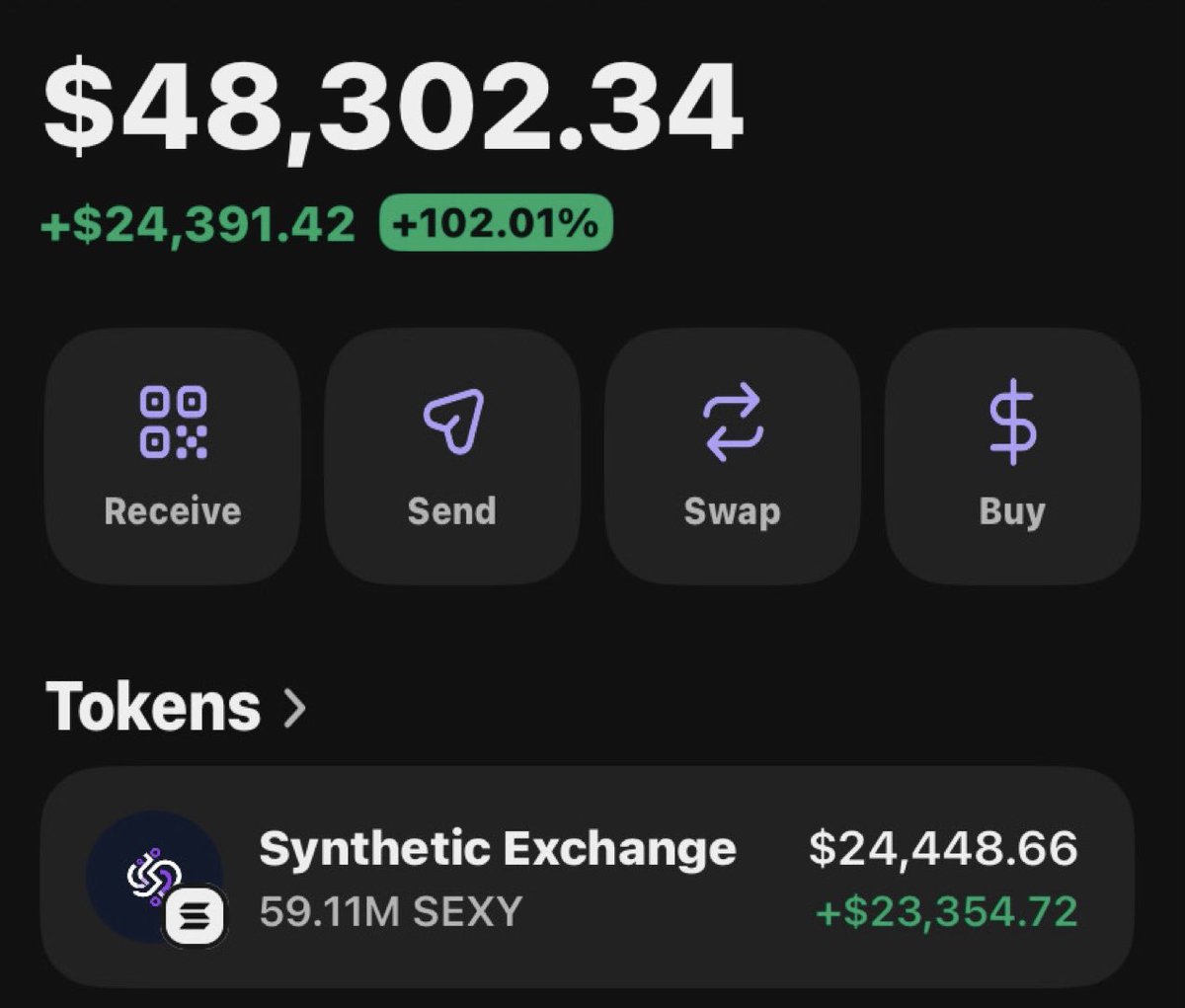 meme_trader001's tweet photo. $SEXY is making waves printing massive profits on my Alpha telegram group 🚀📊🏆

If you’re in my  tg group your copy trade would have been on same profit as I am

Ca: 5E99gcH7gxMCf7X2igMxT3zJUW6GAXn7zU61SQjbpump https://t.co/nY1K3WVYYI