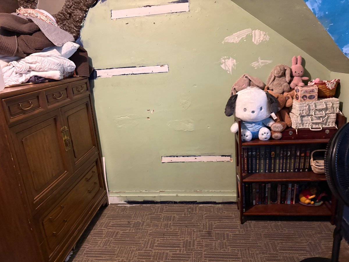 PeriwinkleSnshn's tweet photo. [REDACTED]-year-old girl's room https://t.co/h97E4wt8tk