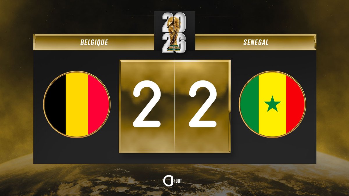 ActuFoot_'s tweet photo. ⏱️ PROLONGATION !

BELGIQUE 🇧🇪  2-2  🇸🇳 SÉNÉGAL https://t.co/I7td3oWCv2