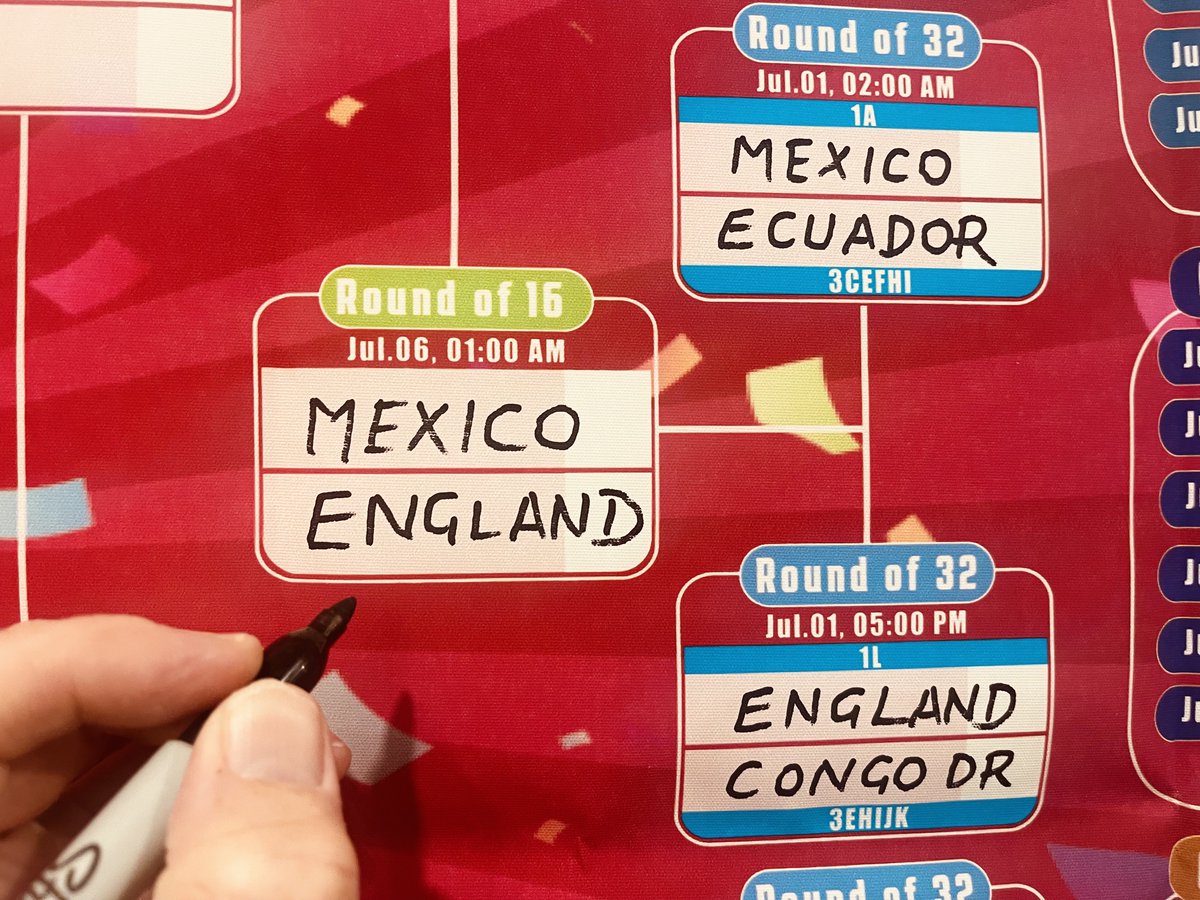 nee_massey's tweet photo. I think Mexico England will be the game of the World Cup so far, it’ll feel like the final at the Azteca. I hope they all enjoy it, there’s nothing like playing in Mexico City!😁🇲🇽 https://t.co/CbYetNYf3u