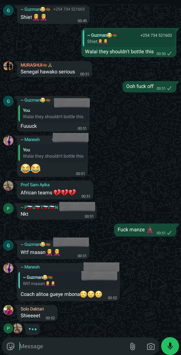 _marcellll's tweet photo. Group chat is killing me😭😭 Senegal why😭 https://t.co/bVUF0CF4Pa