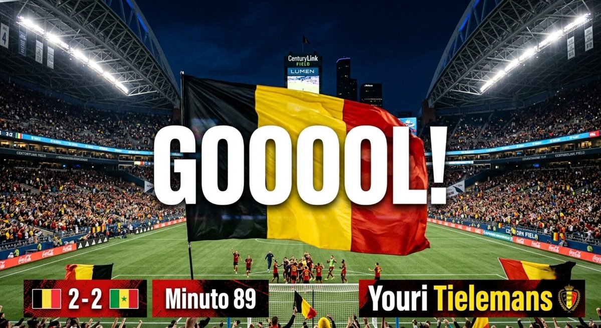 LigamxvsMls's tweet photo. World Cup 🌎 
16vos de final
Gol de Bélgica 🇧🇪
2-2
Youri Tielemans ⚽ '89
#Mundial2026 https://t.co/yV9ec75FdN