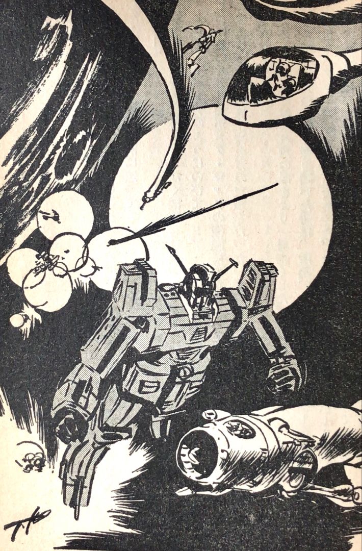 KaykyVin's tweet photo. Tomonori Kogawa's rough illustrations for Space Runaway Ideon. https://t.co/KAt4bcplC8