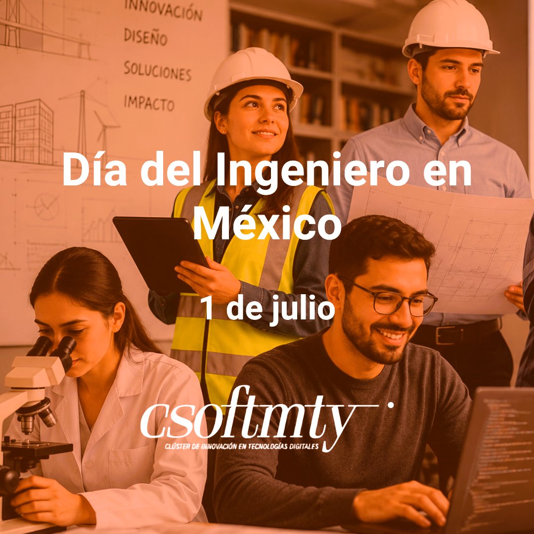 Csoftmty's tweet photo. Hoy celebramos a quienes convierten el ingenio en innovación y las ideas en soluciones que transforman el mundo. 💡🚀
¡Gracias por impulsar el desarrollo, la tecnología y el futuro de México!
¡Feliz Día del Ingeniero! 👷♀️👨💻
#DíaDelIngeniero #Innovación #Tecnología #Csoftmty https://t.co/VEbHhhQK9K