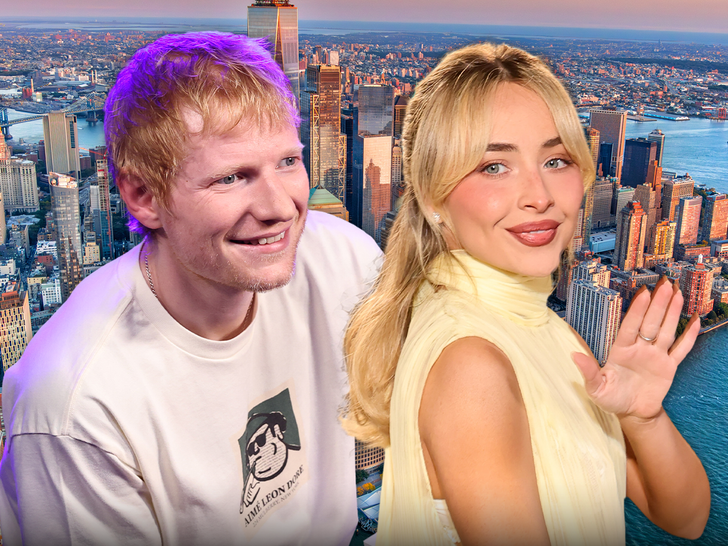 TMZ's tweet photo. 👀 Sabrina Carpenter, Ed Sheeran spotted in New York ahead of Taylor Swift wedding.

Take a look: https://t.co/N9YoKXJw4e https://t.co/tnI8JwOqJc