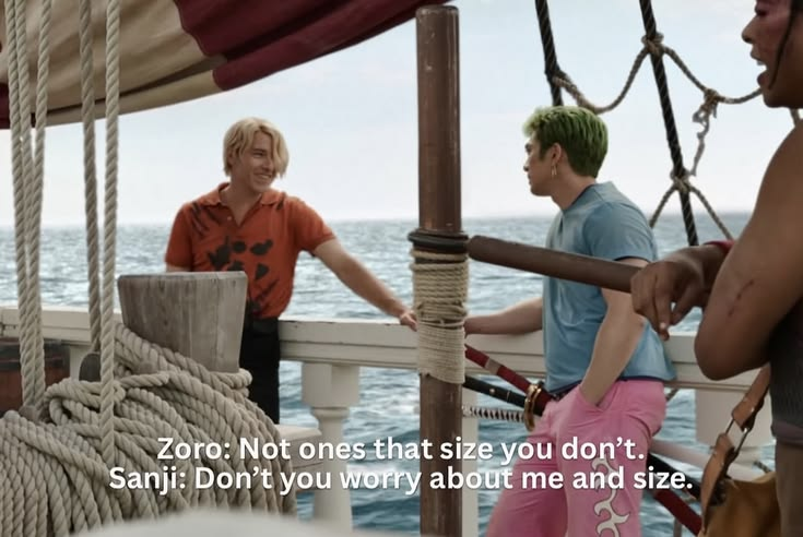 presopoulitico's tweet photo. Sanji: Pues tengo el haki del Conquistador.
Usopp: Ah, sí? Y a quién vas a conquistar?
Sanji: *se gira hacia Zoro* https://t.co/EBsrEQziHc