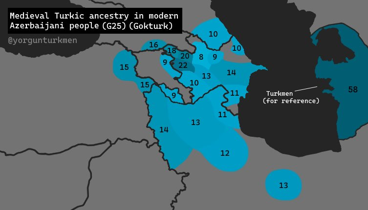 HowlingWiglet's tweet photo. @BerengarKuman Half of Iran is Turkic" in what sense? Genetically, Turks are a clear minority even in our Azerbaijan provinces. Culturally and linguistically, the Turkic ruling dynasties were far more Persianized than the other way around. https://t.co/cbldR5O9uW