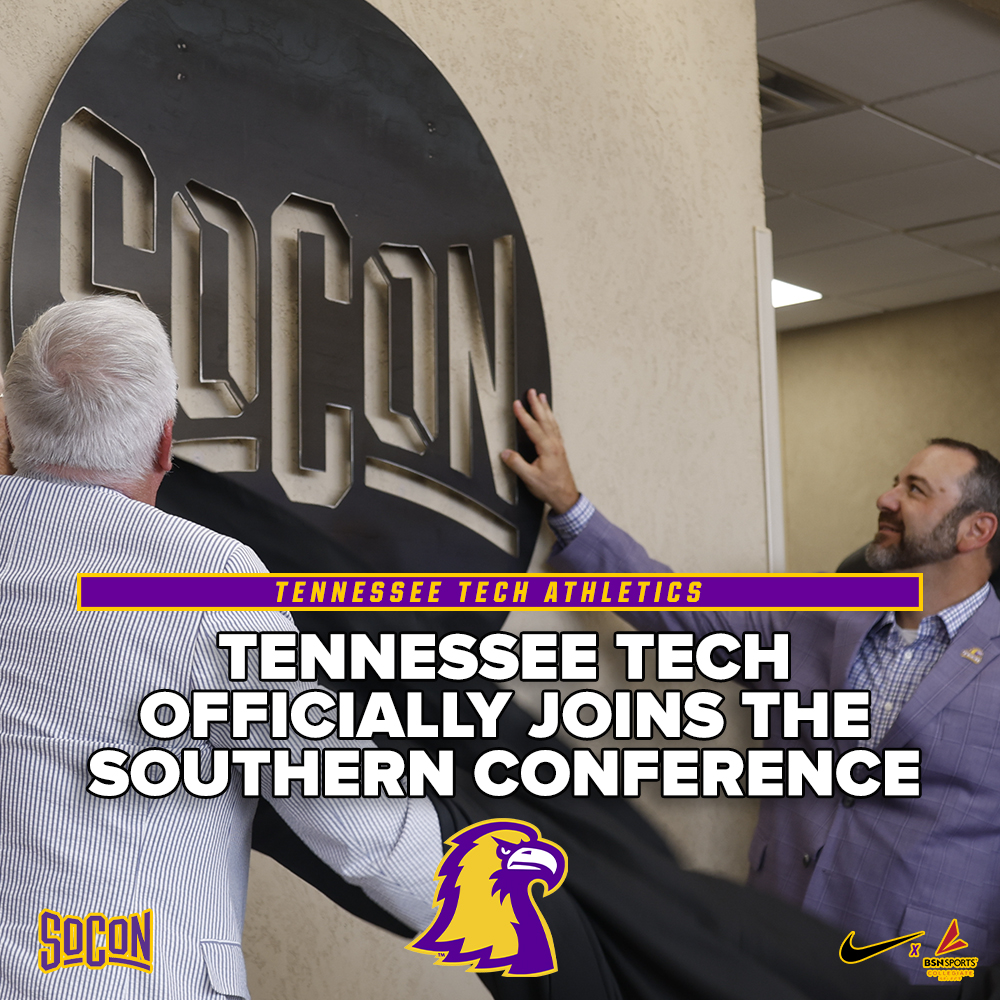 TTUGoldenEagles's tweet photo. WELCOME HOME TO THE SOCON! Tennessee Tech made the move to the Southern Conference official with introductory event | READ: https://t.co/TfKNIY301z #WingsUp https://t.co/5zqWdCIzY8