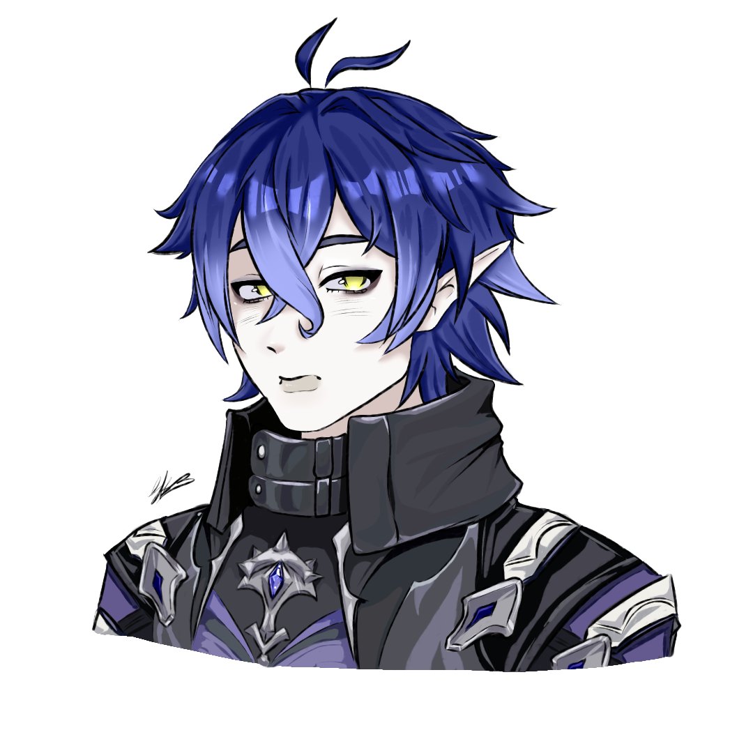 SRatedre's tweet photo. Flins my shayla 

(HATE the fact he has long hair and no pointy ears so I took it into my own hands lowk)

#Flins #genshinpimpact #digitalartㅤㅤㅤㅤ #artㅤㅤㅤㅤ https://t.co/3DkXj0xvxg