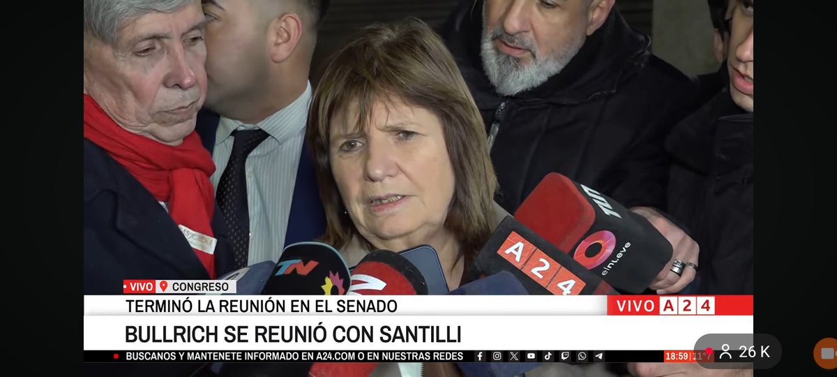 DanielLean13894's tweet photo. AHORA: HABLA PATRICIA BULLRICH https://t.co/dBr2Fb7TZV