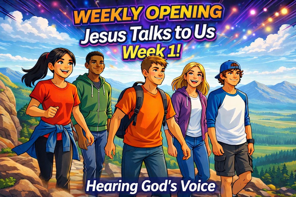 pfsarvabui's tweet photo. Teen Bible Adventures. 
Today we’re kicking off a brand‑new series all about hearing God’s voicein the middle of real life. Here’s the truth: Jesus knows you—your name, your story, your questions, your struggles. 
https://t.co/ciRtmrpaSM https://t.co/0avHXh0r8J