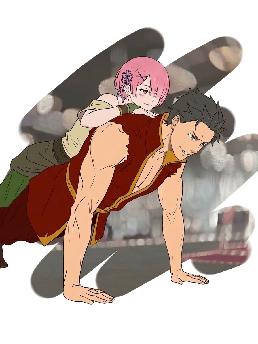 Gutsism's tweet photo. Re:zero × Avatar the last air bender https://t.co/tkZo5vzUm2