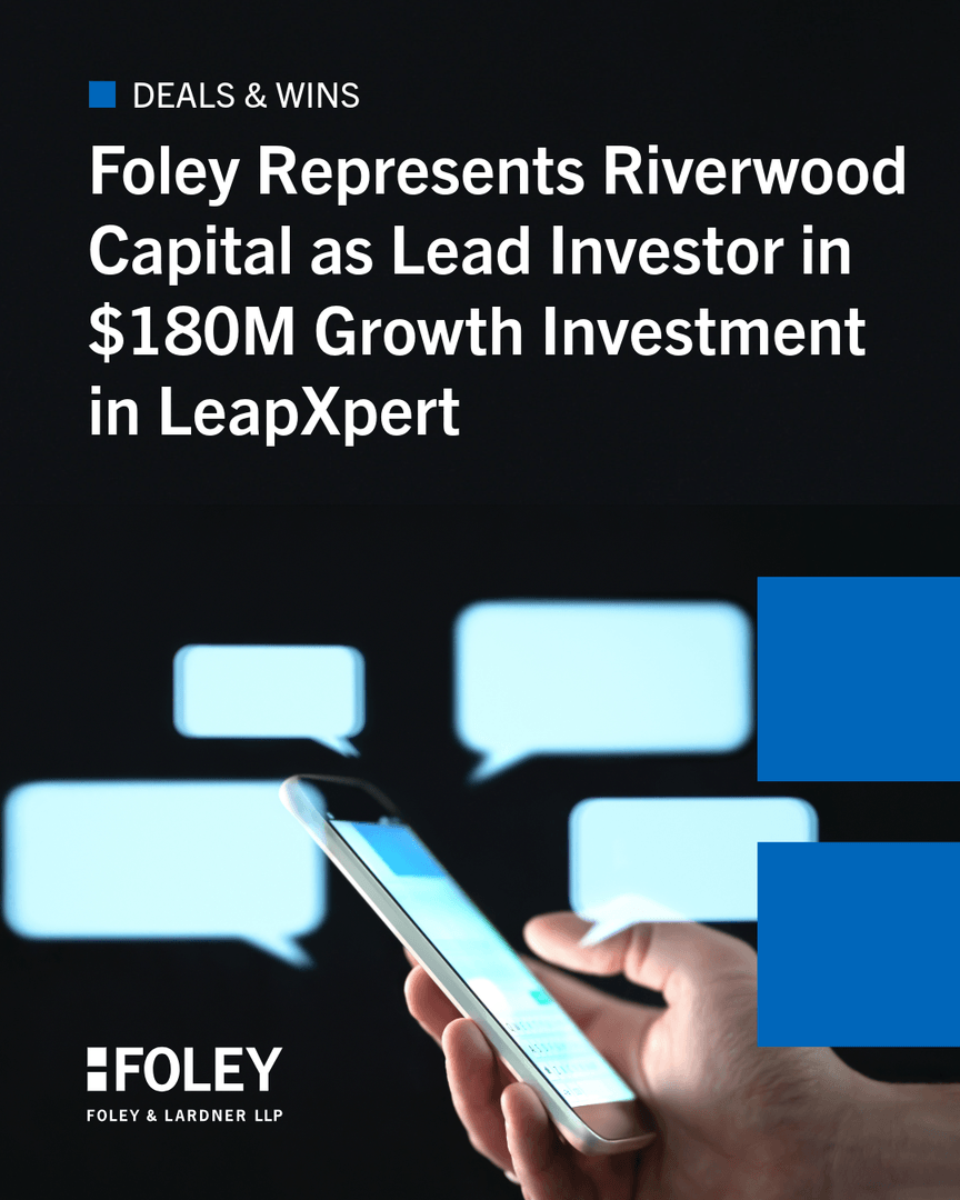 robert_hosay's tweet photo. Congrats to my colleagues who represented Riverwood Capital as lead investor in a $180 million growth investment in LeapXpert.

LeapXpert’s platform brings governance and intelligence to modern business communications, turning everyday conversations into actionable insights.… https://t.co/RP5BT68dli