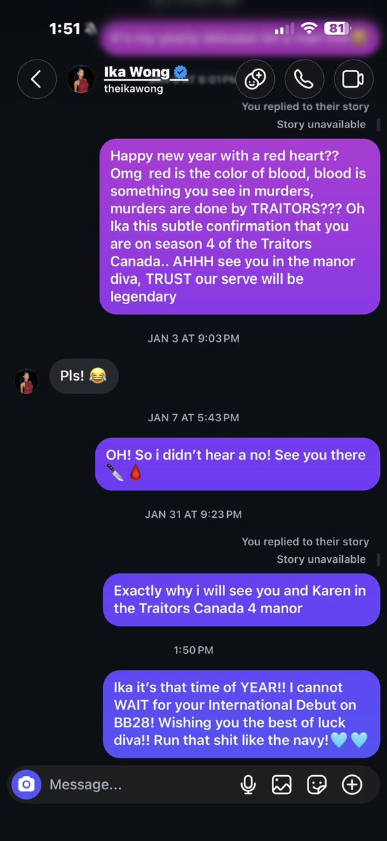 Ithinkimfunny67's tweet photo. Ika Wong has officially not answered my Yearly DM asking if she is in the Big Brother US house. I think this our year folks. Demetres also just posted on his instagram story and Ika was not featured! #bb28 #bbcan @theikawong #bigbrother https://t.co/arc9ObxF8o