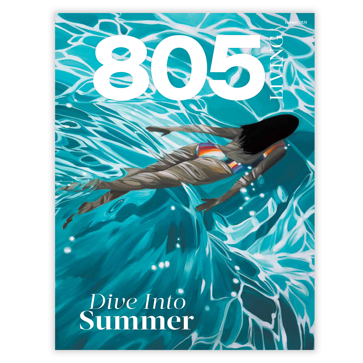805Living's tweet photo. The summer issue of 805 Living is here, featuring a striking cover by Carpinteria artist Benjamin Anderson. The issue is filled with inspiration for how to savor the season along the Central Coast. Grab a copy and let the fun begin! https://t.co/PV5cdLwrOW https://t.co/Qo5pkxJms1