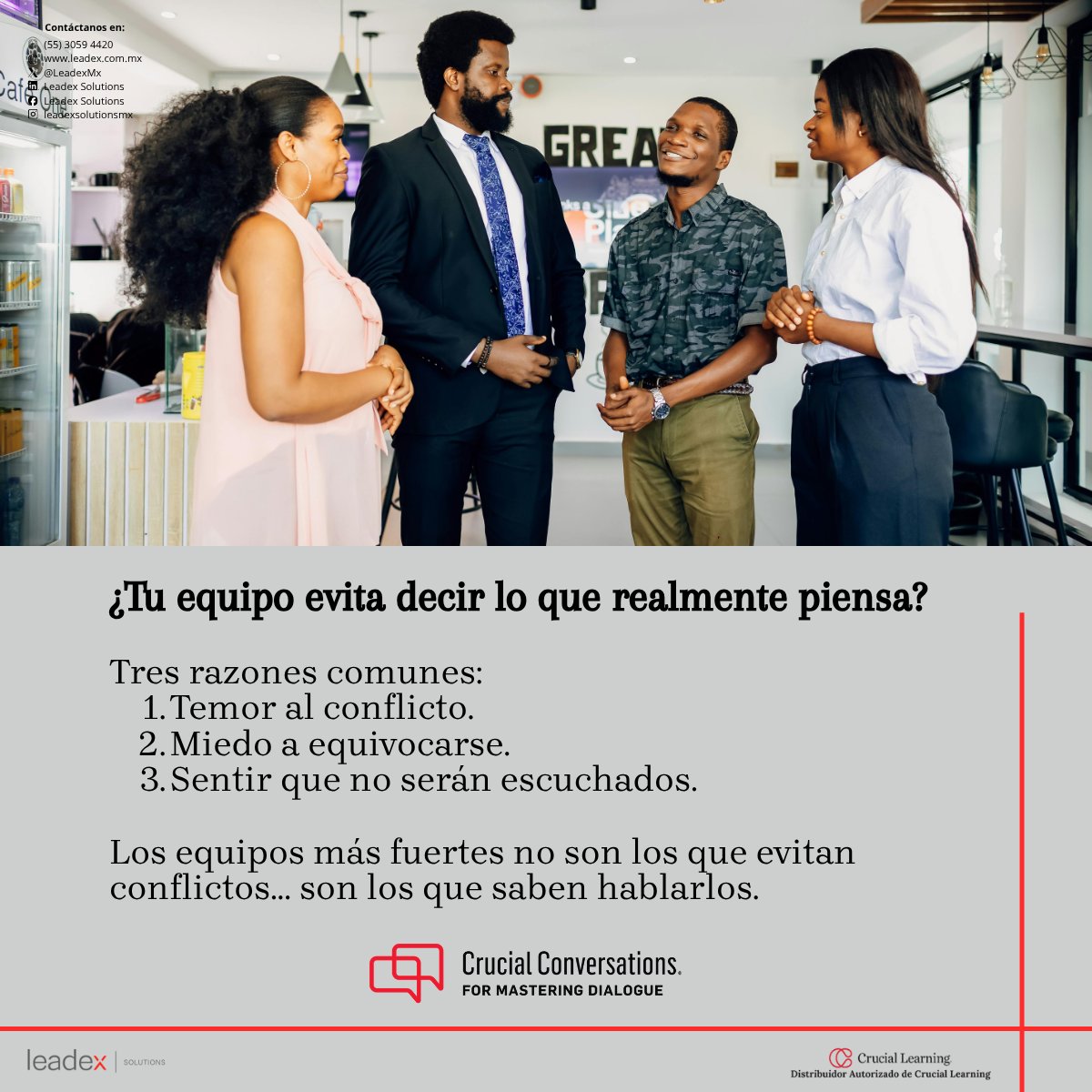 RacielSosa's tweet photo. 💬✨ A veces no peleamos por lo que pasó… sino por lo que imaginamos. Comprender antes de reaccionar cambia todo.
#LiderazgoConsciente #ComunicaciónEfectiva #EquiposFuertes #InteligenciaEmocional #CulturaOrganizacional #Leadex https://t.co/s9jqDeQqB0