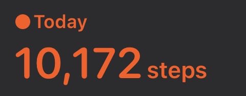 16applepies's tweet photo. First 10k steps in a while https://t.co/8YLpecylVl