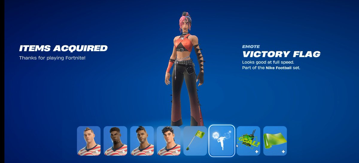 Tribtuah's tweet photo. THANK YOU HIGGINS FOR THE NIKE FOOTBALL BUNDLE @HiggsFortnite https://t.co/OLbpFPJgdG