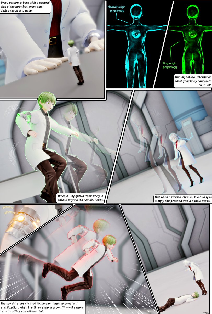 BantyBantoras's tweet photo. -[Shifted] Size Signatures-

Been slowly working on this for the past month. I wanted to introduce a little bit more of the worldbuilding for the Shifted universe in regards to how sizes works and how it affects people. 

These little tidbits of info are certainly gonna spice up future scenarios/ideas, wouldnt you say?