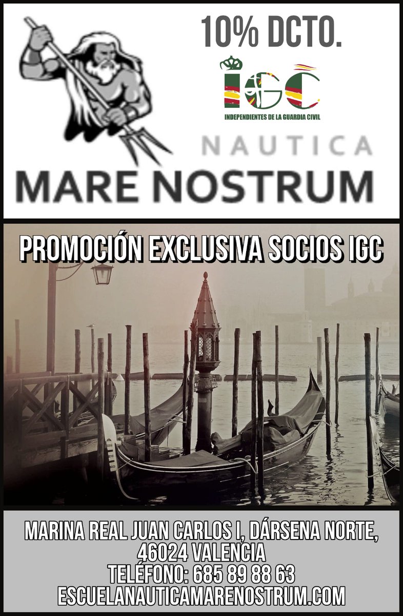 IGCFormacionyAS's tweet photo. Te apasiona la navegación? Por ser de IGC puedes aprovechar esta excelente oferta para obtener el título oficial náutico que se adapte a tus necesidades a un buen precio.
#IGC #TuEresIGC #nauticamarenostrum https://t.co/HZuQJvTpPW