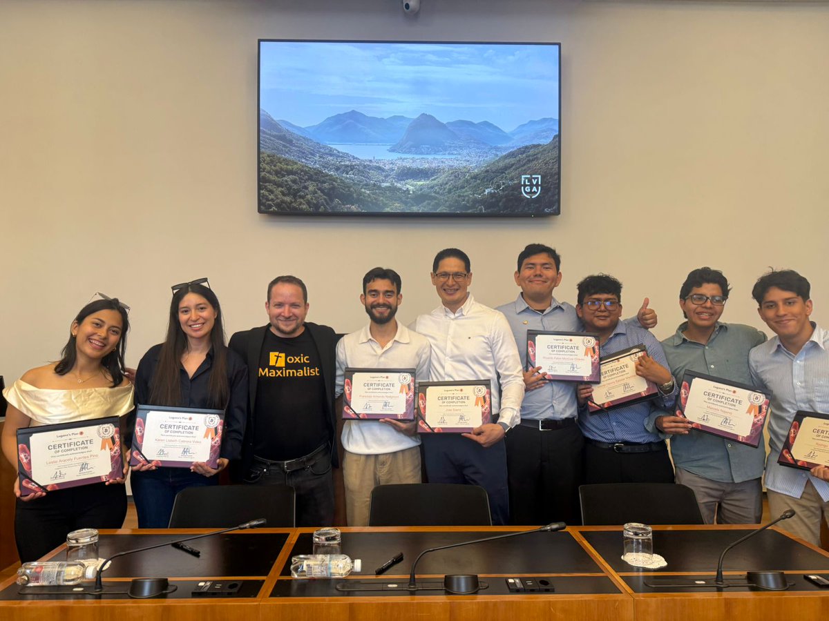 cuboplus's tweet photo. What a way to wrap up this incredible experience! 🇸🇻🇨🇭

​The team has officially concluded their time at the Plan B Summer School in Lugano, Switzerland, and we couldn't be prouder. 

Our CUBO+ students showcased their immense talent, hard work, and dedication by taking second place at the Hackathon. 🏆

​This achievement is further proof of the incredible potential we have and what is being built for the future of Bitcoin technology. Congratulations to all the students and the team who made this possible, this is just the beginning! 🚀⚡