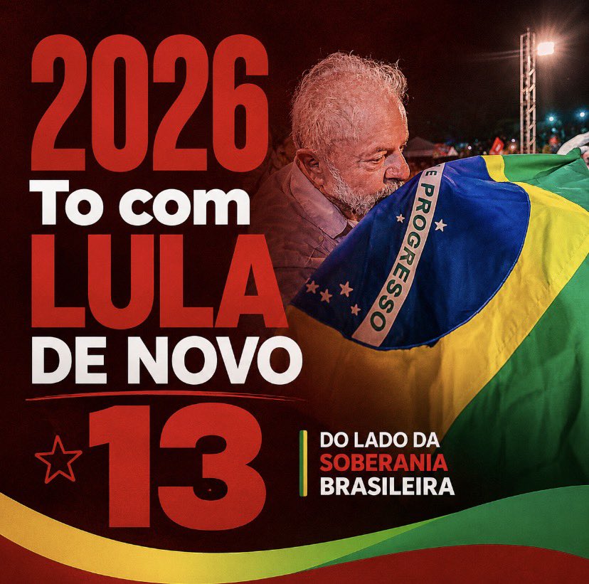 _dilmadebochada's tweet photo. 2026 tô com LULA de novo 🇧🇷 https://t.co/6mf9QJqy10