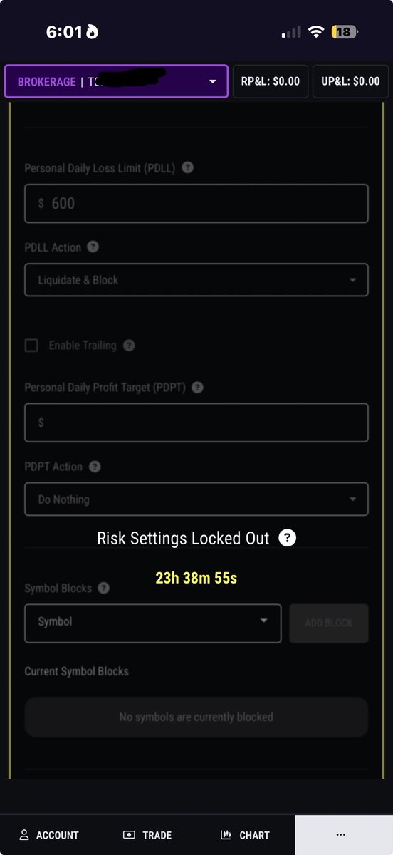 Glorythmic's tweet photo. I stopped trying to become a more disciplined trader.

I started building a process that assumed I wouldn’t always be disciplined.

Every day at 6pm, before the market even opens, I make my best trading decision and I lock my risk settings.

Two losses and I’m done.

Hit my profit target? Locked out.

I can’t change it.

Because I know exactly who I become after a losing streak and after a big winning day.

The best process isn’t the one that works when you’re thinking clearly.

It’s the one that protects you when you aren’t.

Your process shouldn’t rely on your discipline.

It should protect you when your discipline disappears.

@Topstep makes it easy
