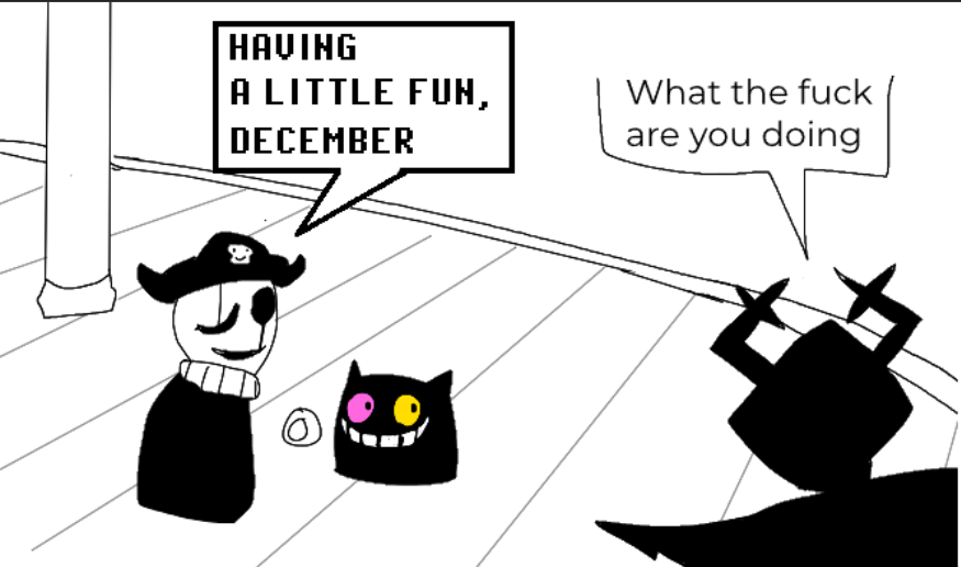 TerraSave8085's tweet photo. #deltarune #deltarunechapter5 I had a funny idea about gaster just being able to reshape the shelter (1/2) https://t.co/m6nDJ1U1xI