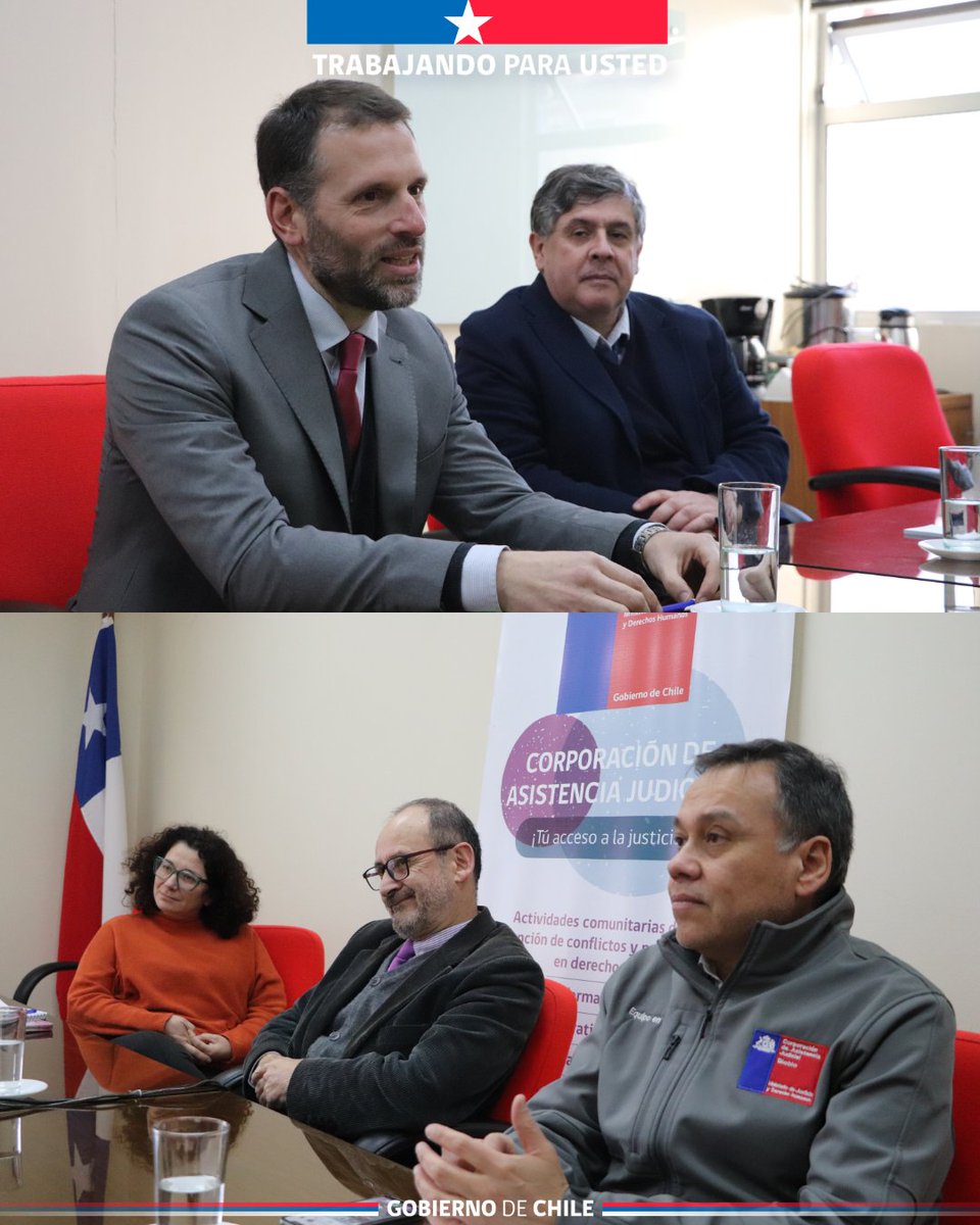 cajbiobio's tweet photo. ¡Fortaleciendo lazos!🤝
📌La Dirección General de la @cajbiobio recibió el saludo protocolar del Cónsul de Argentina en la Región del Biobío, Iván Nicolás Da Ponte.

✅El encuentro permitió presentar nuestras líneas de trabajo y renovar el compromiso por el #AccesoALaJusticia. https://t.co/iYKDnJ3KOZ