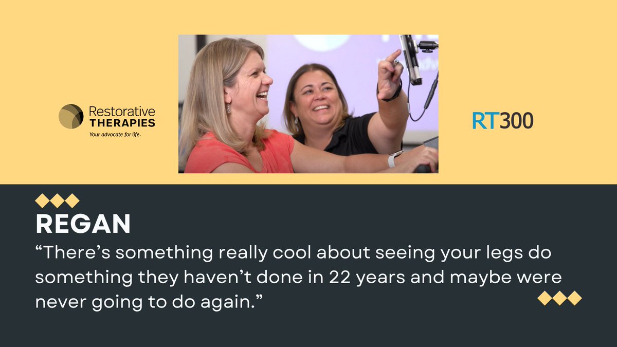 rticonnect's tweet photo. Regan was paralyzed from the chest down in a car accident over 22 years ago. For her, FES therapy unlocked something she hadn’t felt in decades.
Get FES at home for long-term recovery outcomes: https://t.co/RcejAM3sIH https://t.co/y5RiztkyYa
