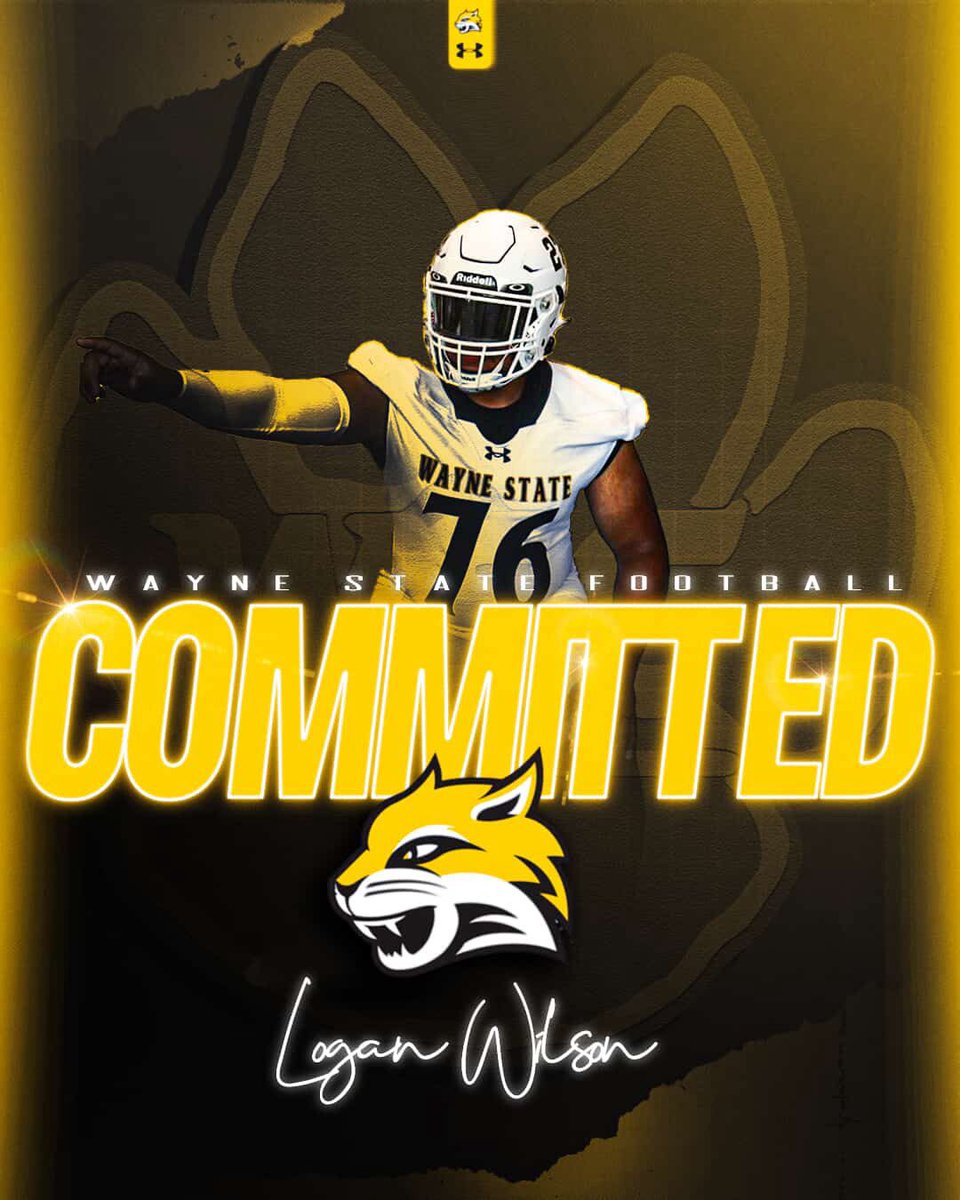 Logan_W1lson's tweet photo. Excited to announce my commitment!!!
@WayneStFootball @Coach_KGaster @LMasters8 @CoachHaberman @GriffFootball https://t.co/oYjbhWgqY9