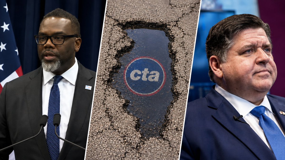 BrianCostin's tweet photo. Happy Illinois Pothole Appreciation Day!

Starting today, Gov. Pritzker is raiding $860M/year from the Road Fund to bail out the CTA, a system he and Mayor Brandon Johnson helped drive into the ground.

Every year, forever into the future, funds will be diverted from gas sales taxes into CTA and mass transit.

This means:

More potholes.
Roads and bridges crumble.
Tolls rise. 
Sales taxes rise.
Gas taxes climb.
Chicago transit gets bailed out.

To be clear, this now diverted money comes from the state sales tax on gasoline. Something 40+ states don’t even have. 

Now road money is being diverted to cover failures at the CTA: crime, disorder, fare evasion, unreliable service, and years of insider mismanagement.

A recent Cook County Sheriffs report found fare evasion is rampant, with estimates suggesting 80–90% of riders on certain routes aren’t paying. 

Even CTA's own patrons don't respect the organization.

What are we doing? Why has no one been fired? 

Larry Barclay has been CTA board president since 2021. 
Nora Leerhsen has been Chief of Staff since 2018 and is now President of the CTA. 

They are both just as responsible for the financial meltdown at the CTA as Gov. Pritzker and Mayor Johnson, and have been feckless in fixing the problem responsibly. 

Here's what we need to do.

Fire Leerhsen
Fire Barclay
Fire Pritzker
Fire Johnson

Repeal the CTA bailout and force them to clean up their own mess responsibly. 
Eliminate the Sales Tax Hike. 
Eliminate the Toll Hike. 
Keep motorist taxes & fees focused on the roads.

In Pritzker's Illinois, fare jumpers get rewarded, irresponsible politicians get bailouts, CTA administrators get raises, and taxpayers get more potholes and higher taxes.

The CTA scandal is a disgrace to our state.