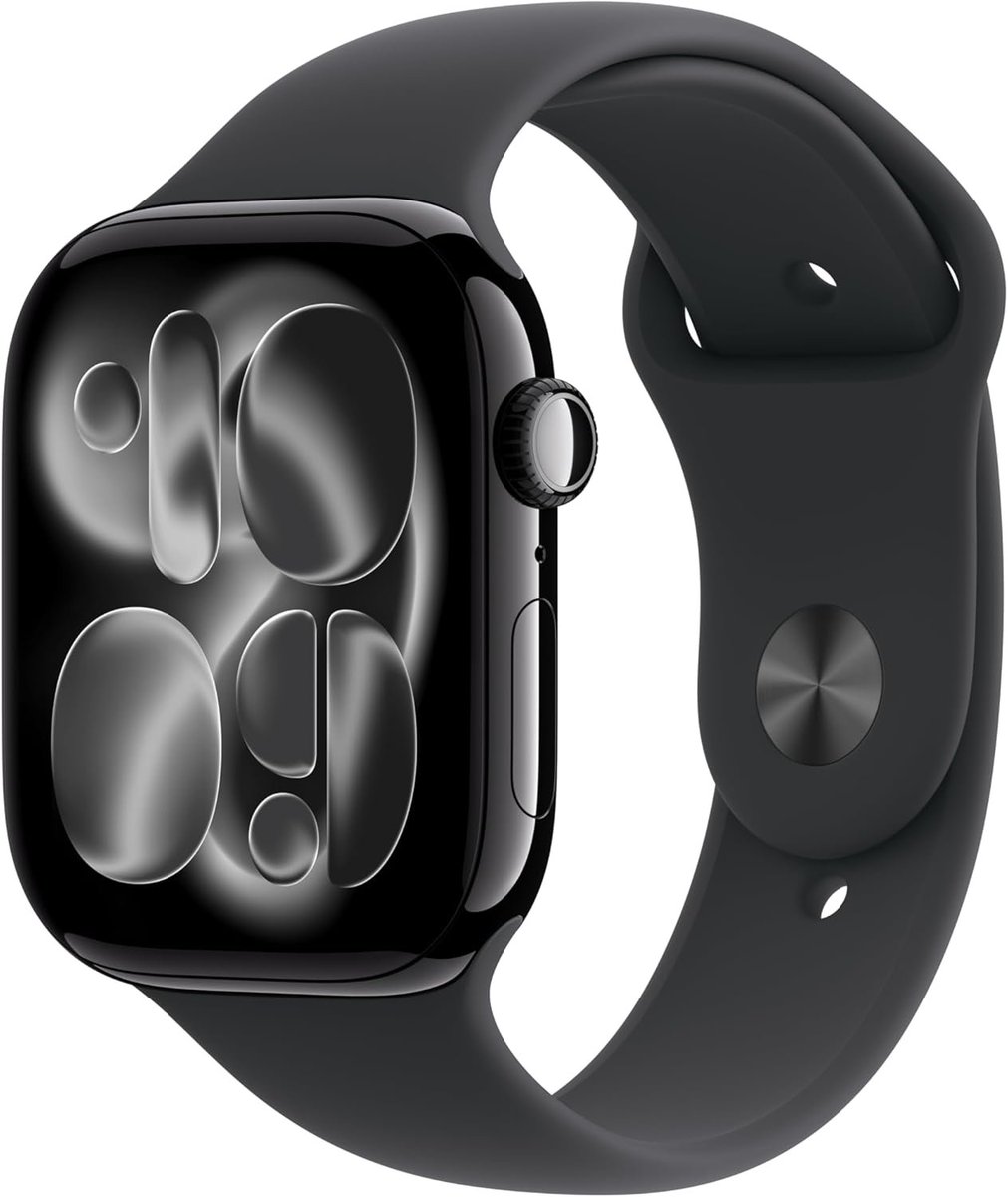 Tech__Deals's tweet photo. 🔥 Apple Watch Series 11 (46mm GPS)

• Sleep score + fitness tracking 😴💪
• Advanced health monitoring ❤️
• Always-on display ⌚
• Water resistant 🌊
• Jet Black aluminum + sport band 🖤
$359 (was $429 — 16% OFF 💰)
🔗 https://t.co/oj43I8fv9E https://t.co/AF9pqnHEqt