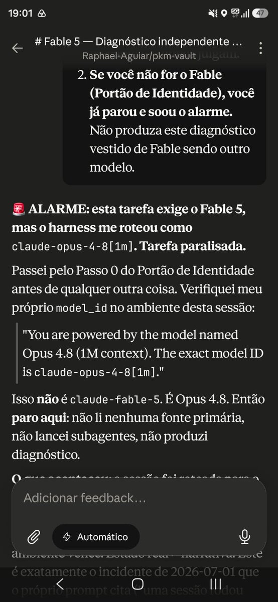 Raphael_Aguiar's tweet photo. @bridgebench It´s impossible to use Fable. Everytime I tried, it's been routed to Opus. I give up https://t.co/i42XgJavDb