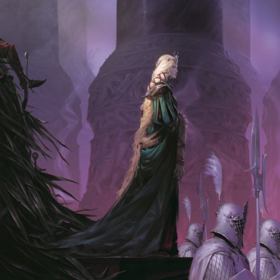 dawnoftmorning's tweet photo. oh Cersei is giving Lady Macbeth with the hair and dress and i’m loving it https://t.co/ptAM4zgg2r