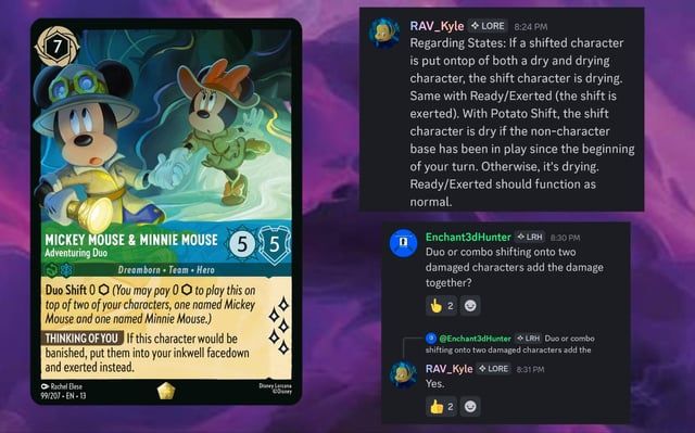AmityTCG's tweet photo. Important rules information regarding new shifts in #AttackOfTheVine #DisneyLorcana https://t.co/efUhFSTxTE