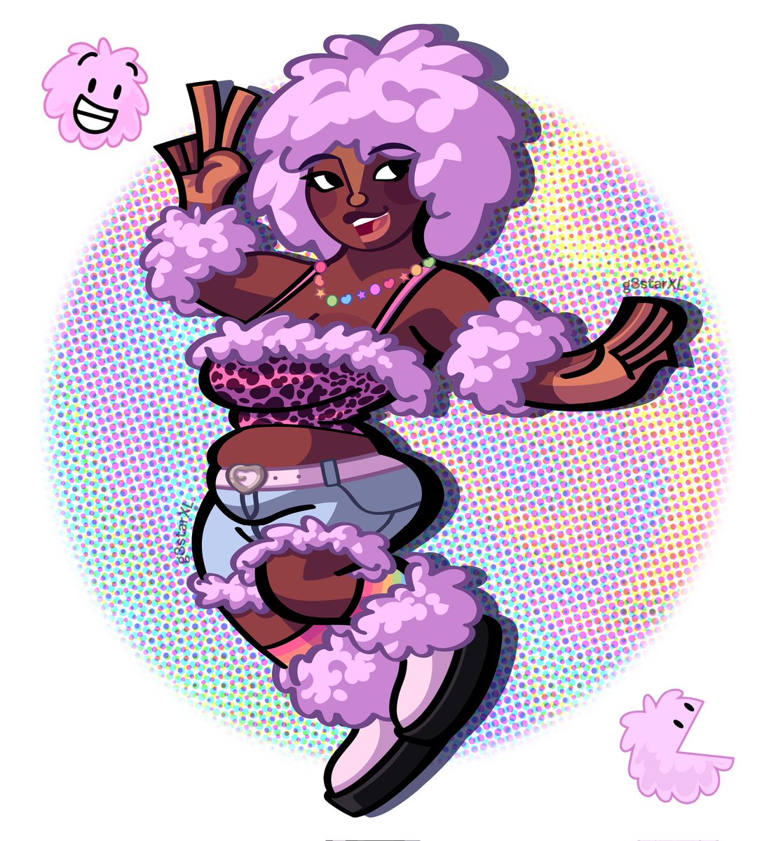 g3starXL's tweet photo. puffball gijinka !!! ☁️🌈 
#bfdi #bfdia #bfb #tpot #osc #objectshowcommunity #battlefordreamisland https://t.co/iIJ5mfun4B