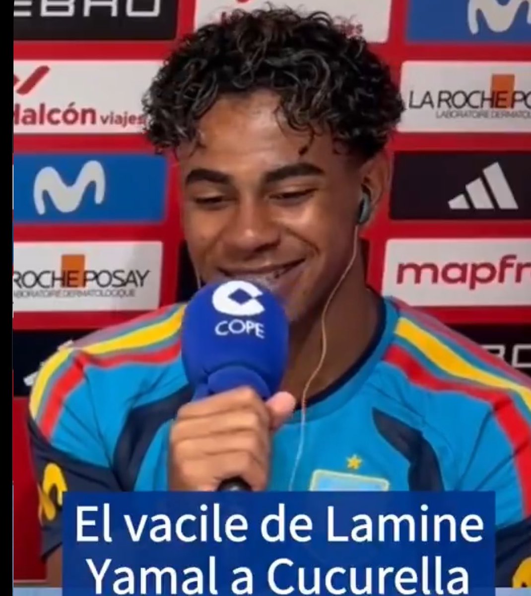 theMadridZone's tweet photo. 🗣️ Lamine Yamal: “Facing Marc Cucurella in Clasico? Look, I told him that he will start the first match but by second he will already be a substitute because I'm going to eat him alive.” @COPE https://t.co/ZiNh2eLIWM