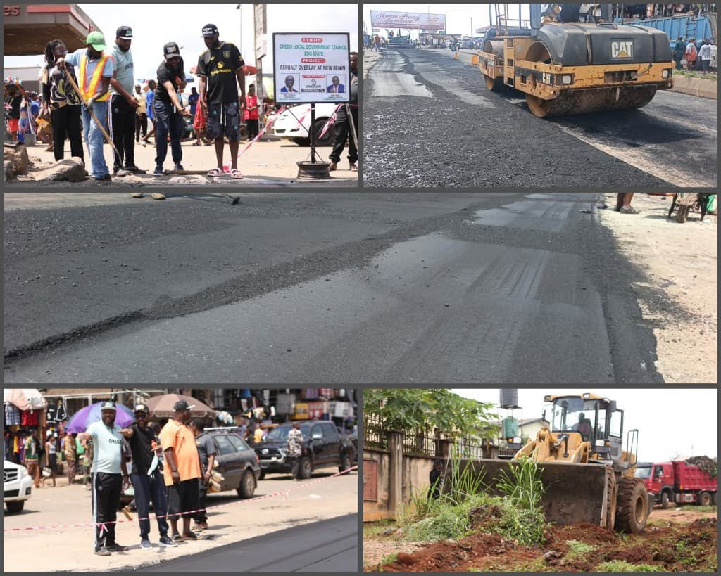 GabrosCertified's tweet photo. I have commenced the asphalting of New Lagos Road by Mission Road Junction, delivering better roads and safer access for our people.
#ProjectSHINE #OredoIsShining #IduseriIsWorking #OREDOTODAY_ https://t.co/NZNxGUGLTj
