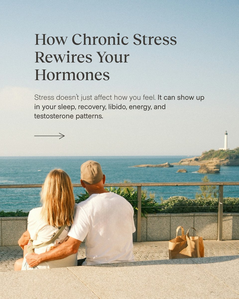 alignedmodern's tweet photo. When stress stays high, the body may prioritize short-term survival over recovery and reproductive signaling.  
 
That is why a hormone workup should not stop at one number. 
 
If your body feels like it is running in survival mode, your hormones may be part of the story. https://t.co/MZYcBnB0sq