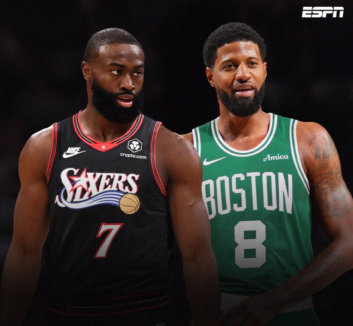pisounalinha's tweet photo. URGENTE 🚨🚨🚨🚨🚨🚨

JAYLEN BROWN ESTÁ SENDO TROCADO PARA O PHILADELPHIA 76ERS!

PAUL GEORGE ESTÁ INDO PARA O BOSTON CELTICS!

BOSTON TAMBEM ESTA RECEBENDO DUAS ESCOLHAS DE 1ºR E DUAS ESCOLHAS DE 2ºR.

É VERDADE!

🗞️ @ShamsCharania https://t.co/KxNcjal11Q