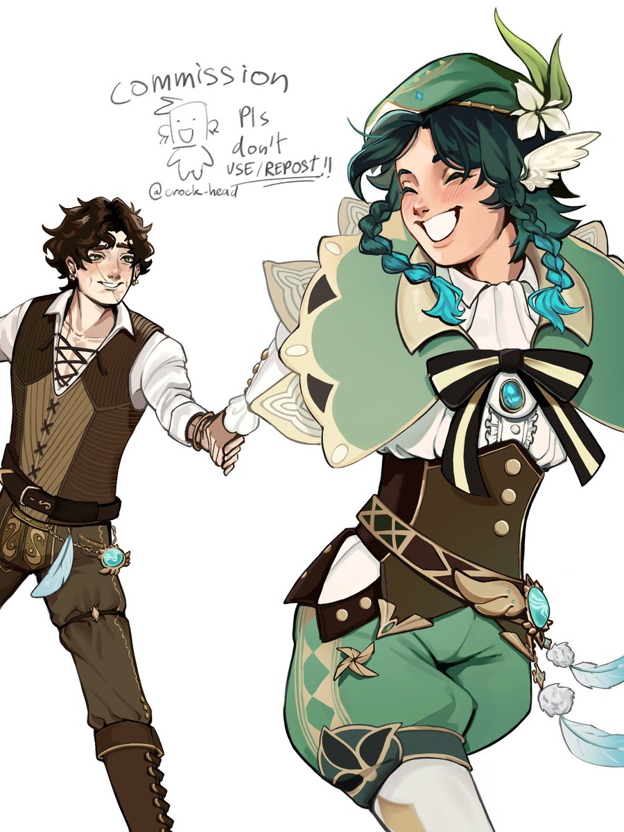 cr0ckhead's tweet photo. #commission #venti #Genshin https://t.co/5JlNkAJHi1