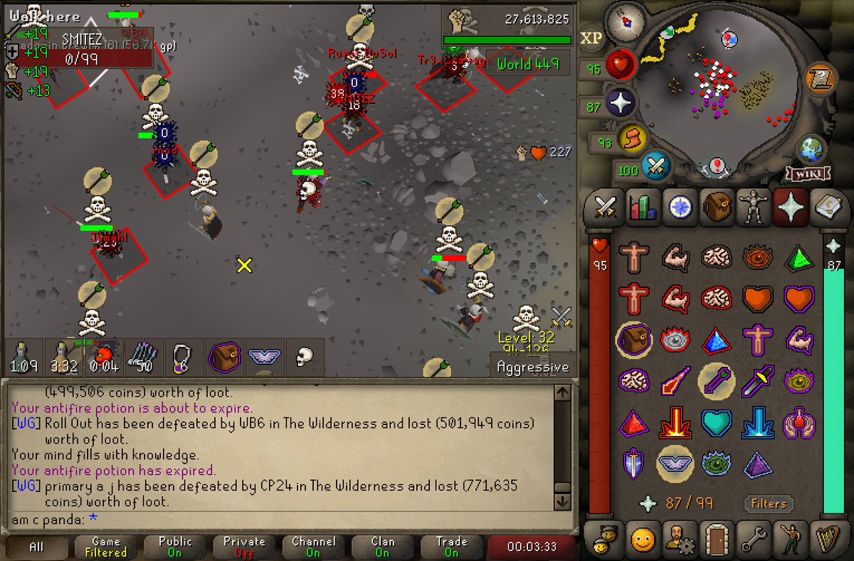 WildGuardRS's tweet photo. A few nice action shots from one of our scraps with @InflictionOSRS last night, plus a quick snipe of their TBer for a cheeky 5m 😉 IF proved the better clan in the end, but clean &amp; enjoyable fights nonetheless. Cheers lads 👌 https://t.co/oXbNK3kvJW