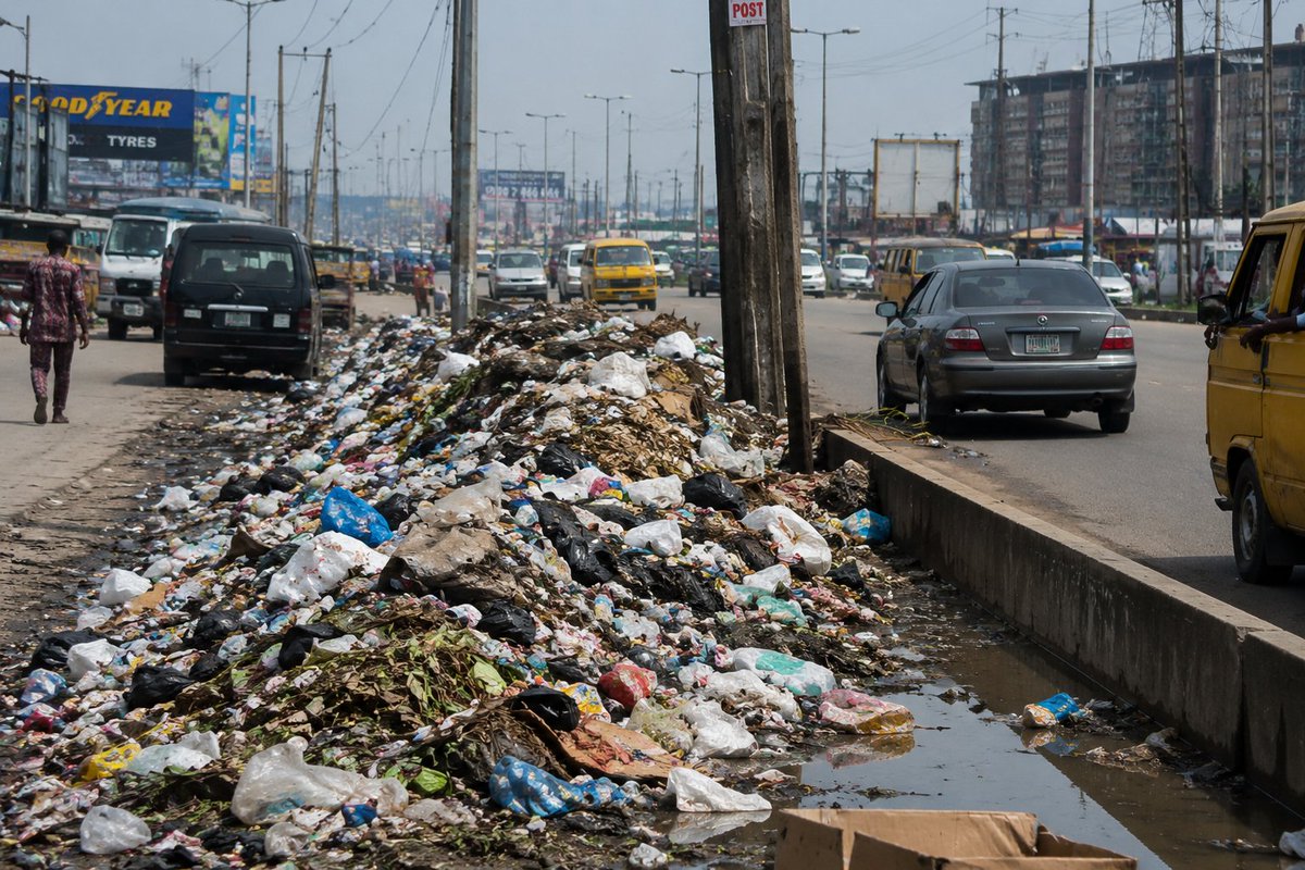StainlessEdirin's tweet photo. @jidesanwoolu The level of filth on many Lagos streets is becoming alarming. If we are serious about building a world-class city, environmental sanitation must be treated as a priority and enforced without compromise.
#CleanLagos #KeepLagosClean #GreaterLagos https://t.co/EtfO9CITfP