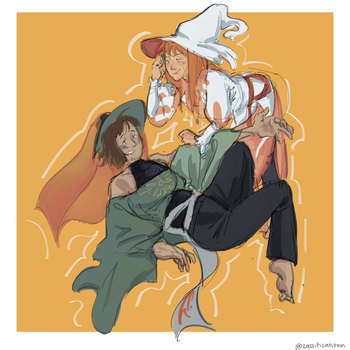 cassificationn's tweet photo. artfight down (obv) but i doodled these two https://t.co/JrI1hrhdti